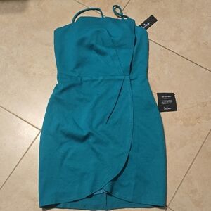 Lulu's Vibrant Green Mini Dress